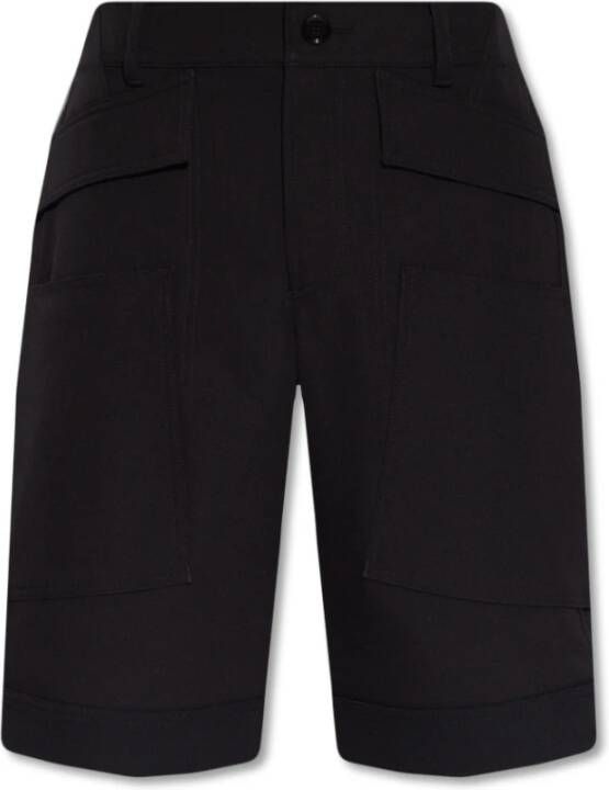 Burberry Wollen shorts met zakken , Zwart, Heren