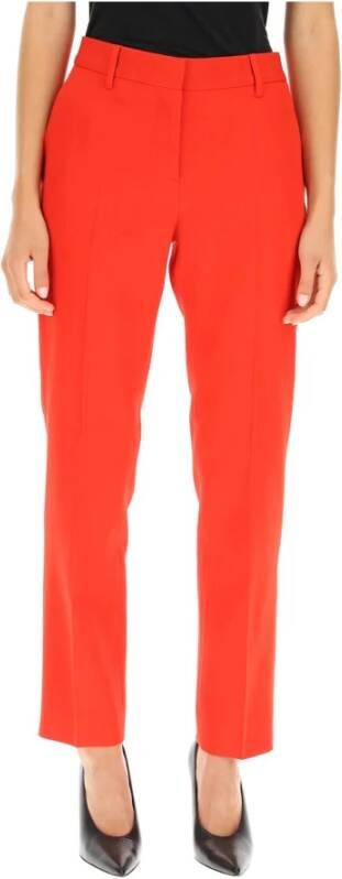 Burberry Hoge taille op maat gemaakte broek , Rood, Dames