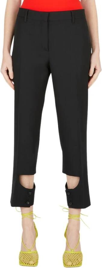 Burberry Uitsproken detail op maat gemaakte broek , Zwart, Dames