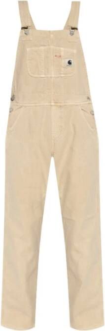 Carhartt WIP W' Bib Overall Straight I030287 , Beige, Dames