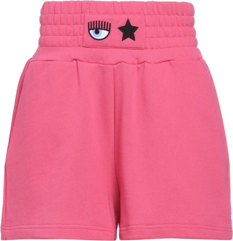 Chiara Ferragni Shorts 191 EYE Star French Terry CO Collection, Roze, Dames