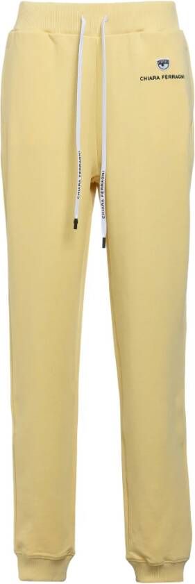 Chiara Ferragni Broek 131 logo clic Collection, Geel, Dames