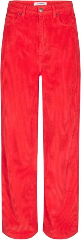 Co'Couture Pantalons Rood Dames