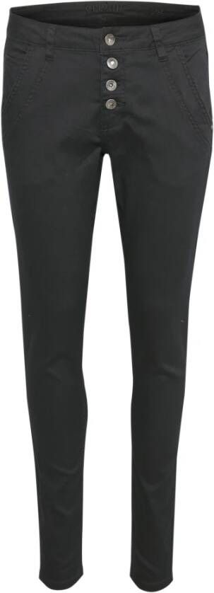 Cream Baiily Twill Pants , Zwart, Dames