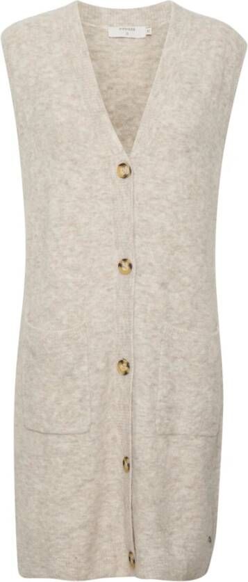 Cream CRMerle Knit Slipover , Beige, Dames