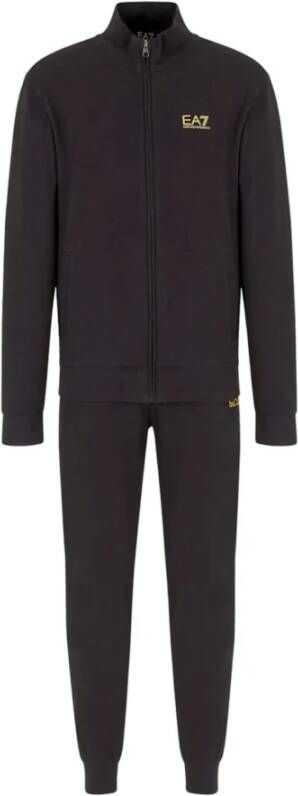 ea7 Natural Ventus 7 Technische stof trainingspak Emporio Armani , Zwart, Heren