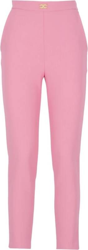 Elisabetta Franchi Cropped broek , Roze, Dames