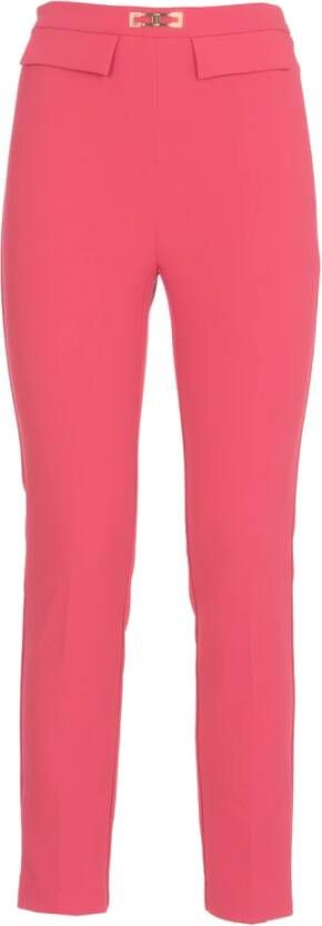 Elisabetta Franchi Slim fit broek , Paars, Dames