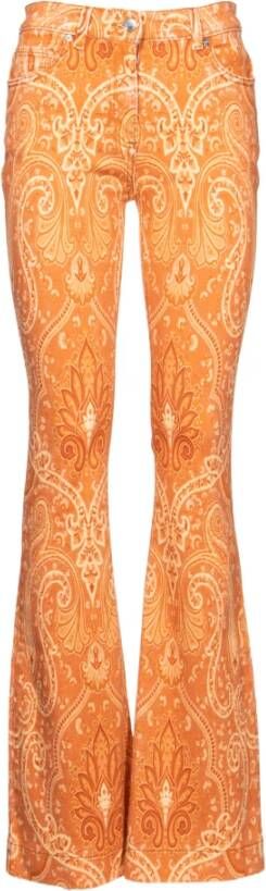 ETRO Uitlopende broek , Oranje, Dames