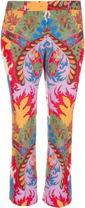 ETRO Straight Trousers , Rood, Dames