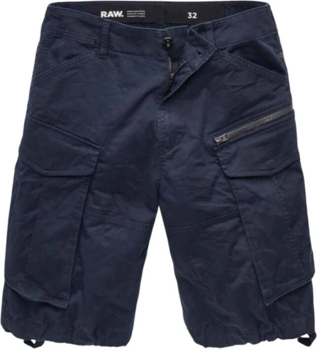 G-Star RAW regular fit cargo bermuda met biologisch katoen Rovic donkerblauw