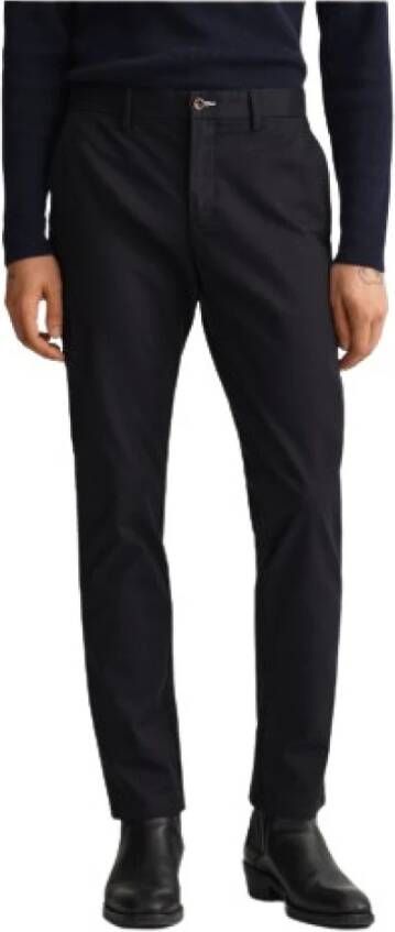 Gant Hallden Tech Prep Chinos Black , Zwart, Heren