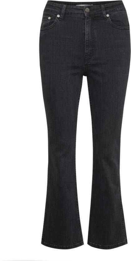 Gestuz Emilindagz uitlopende broek , Zwart, Dames