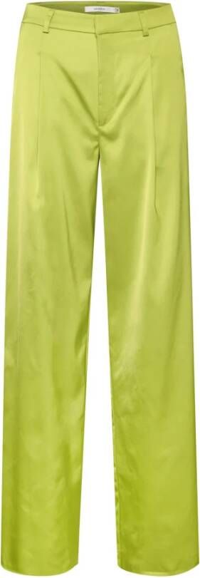 Gestuz Straight Trousers , Geel, Dames