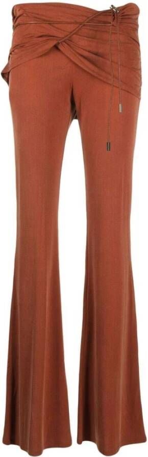 Jacquemus Wijde Broeken Oranje Dames