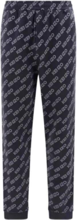 Kenzo Monogrammed sweatpants , Zwart, Heren