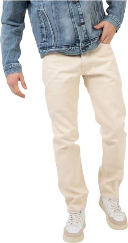 Levi's Straight Trousers , Wit, Heren