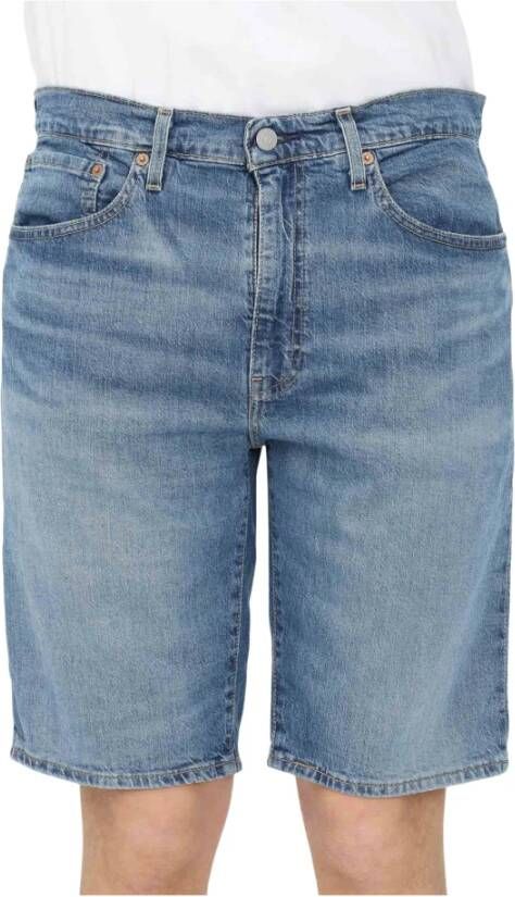 Levi's Shorts plain front and back pockets , Blauw, Heren