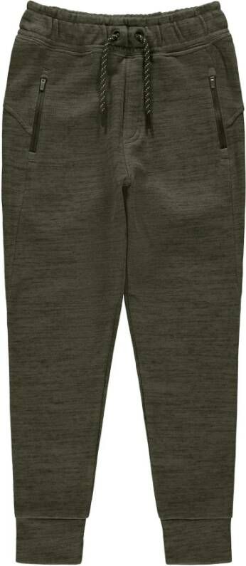 NAME IT KIDS gemêleerde broek Scott donkergroen