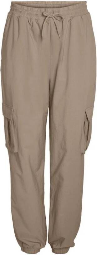 Noisy May Wijde Broeken Beige Dames