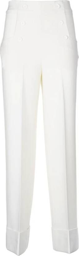 P.a.r.o.s.h. Parosh Trousers Cream , Beige, Dames
