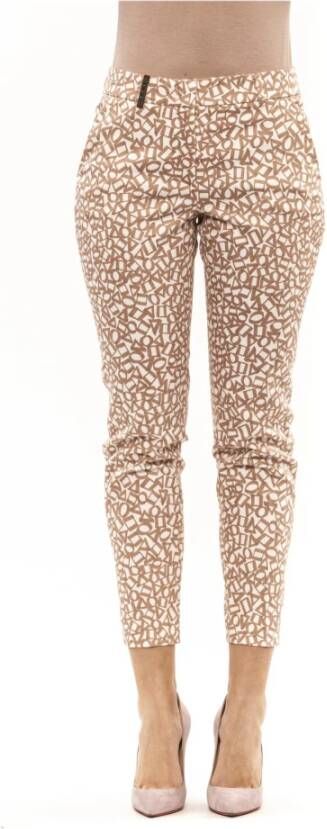 PESERICO Slim fit broek , Roze, Dames