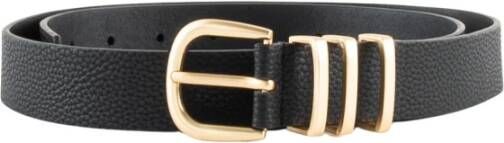 Pieces 17082261 Leather Belts , Zwart, Dames