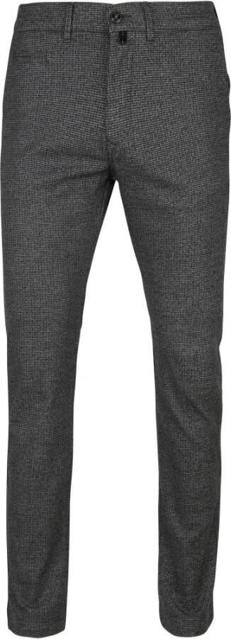 Pierre Cardin Voyage Broek Ruit , Grijs, Heren