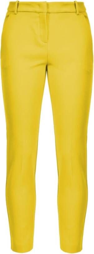 pinko Bello 124 Pantalone Punto Stoffa , Geel, Dames