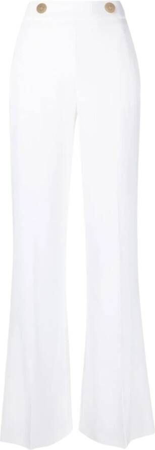 pinko Wijde Broeken Wit Dames
