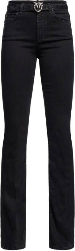 pinko Straight Trousers , Zwart, Dames