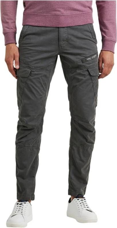 PME Legend Donkergrijze Cargobroeken Norddrop Cargo Stretch Twill