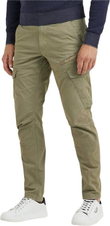 PME Legend Groene Cargobroeken Norddrop Cargo Stretch Twill
