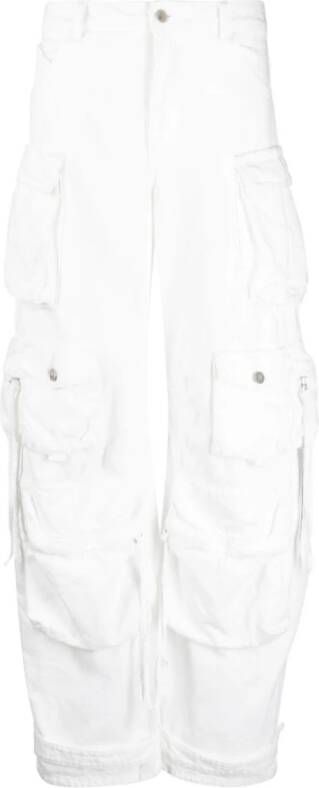 The Attico Wijde Broeken Wit Dames