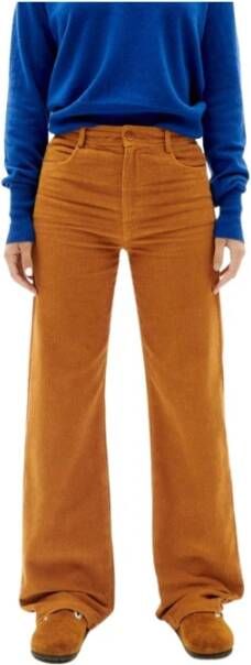 thinking mu Wijde Broeken Oranje Dames