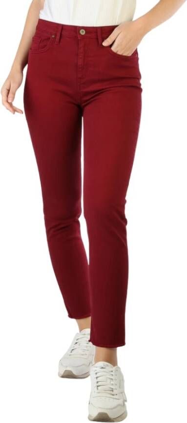 Tommy Hilfiger broek Ww0Ww22699 , Rood, Dames