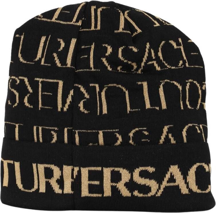 Versace Hoed miinto 18a30d37d3f06f8ed21 , Zwart, Heren