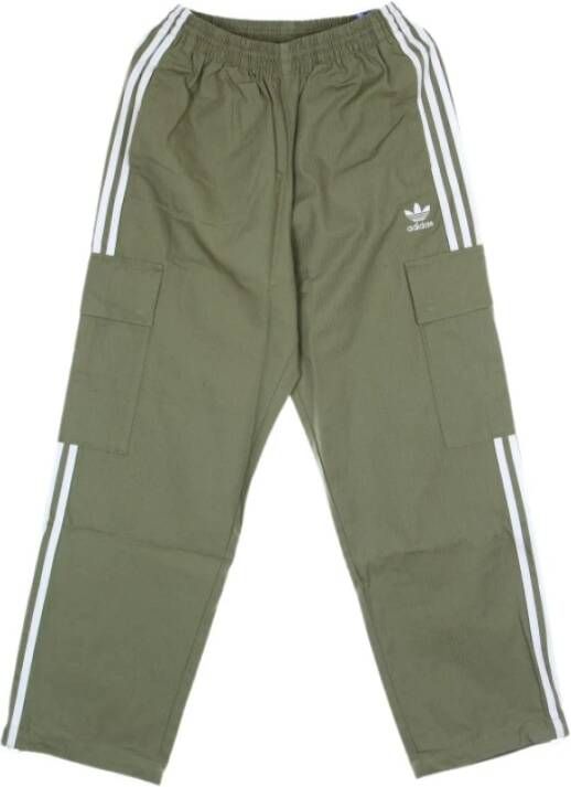 Adidas lange broek man 3 strepen klassieke adicolor lading , Groen, Heren