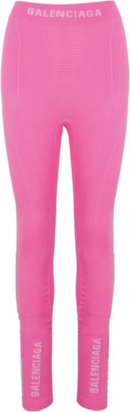 Balenciaga Logo Athletic Leggins , Roze, Dames