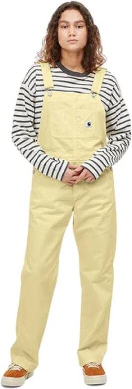 Carhartt WIP W' BIB Overall Straight , Geel, Dames