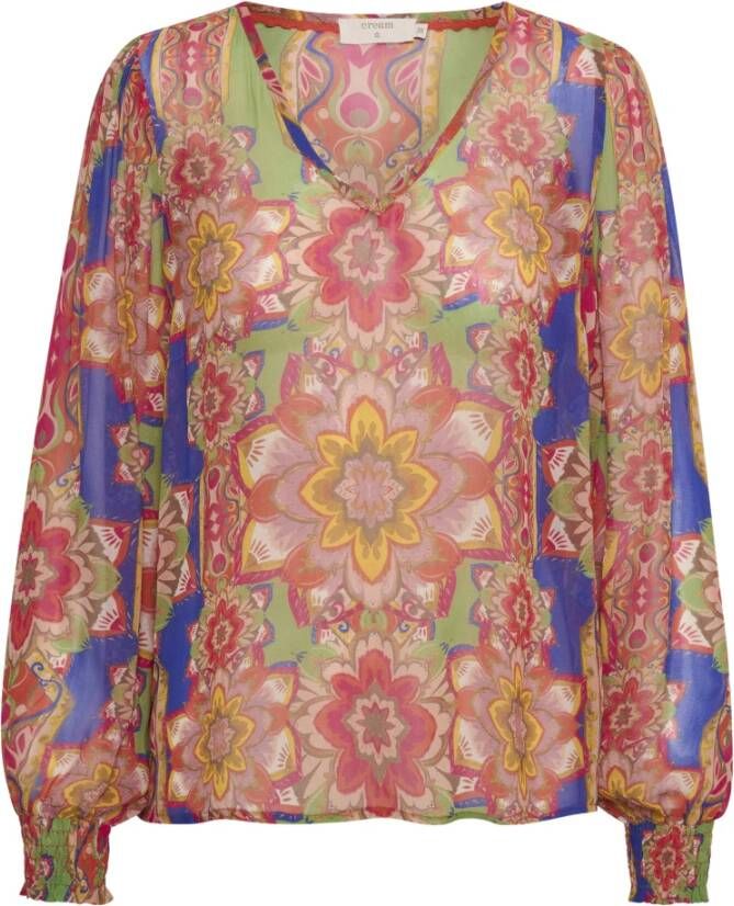 Cream Crcarolina blouse , Rood, Dames