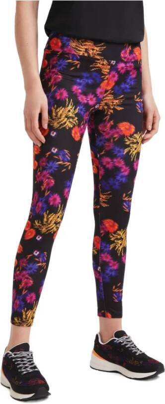 Desigual legging met all over bloemenprint multi