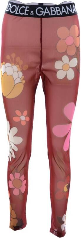 Dolce & Gabbana Leggings , Rood, Dames