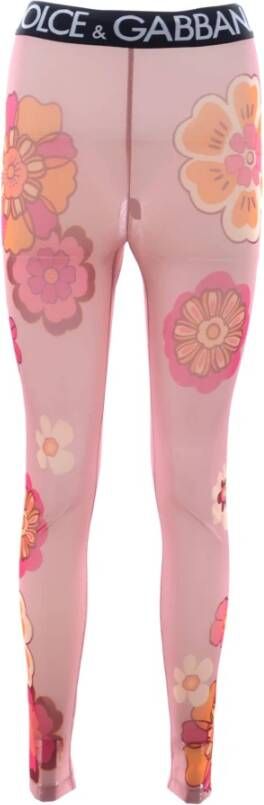 Dolce & Gabbana Leggings , Roze, Dames
