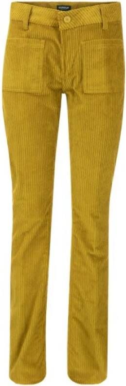 Dondup Slim fit broek , Geel, Dames