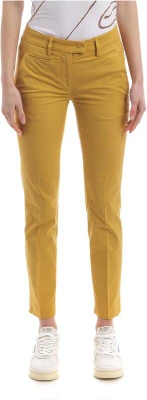 Dondup Slim fit broek , Geel, Dames