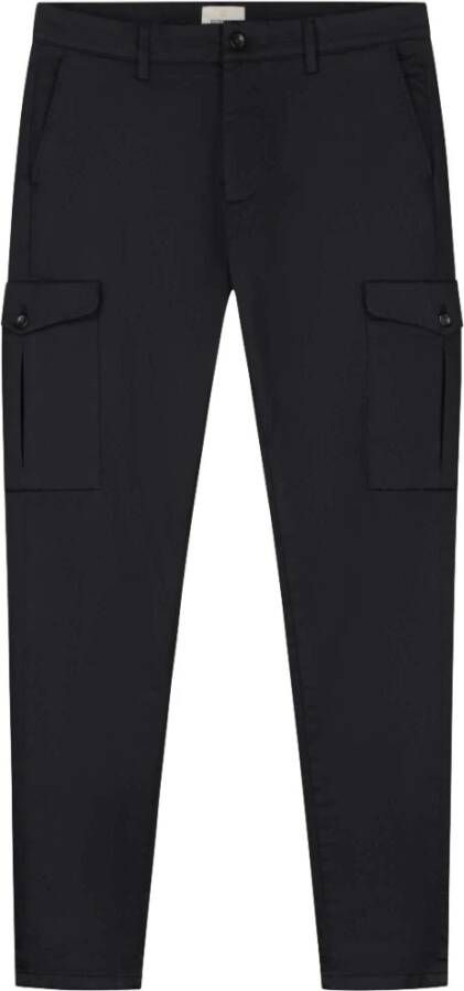 Dstrezzed Lancaster taps toelopende gevechtsbroek Twill Knit , Zwart, Heren