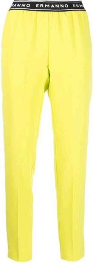 Ermanno Scervino Slim fit Trousers , Geel, Dames