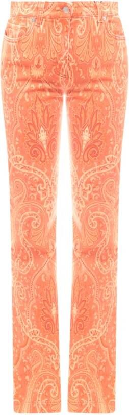 ETRO Broek , Oranje, Dames