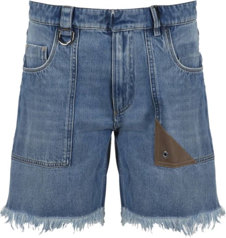 Fendi Denim Shorts , Blauw, Heren